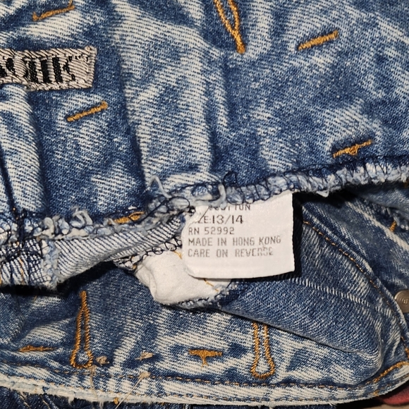 VINTAGE JORDACHE MOM jeans Size 13/14 MADE in Honk Kong Acid wash SKINNY - Picture 12 of 15